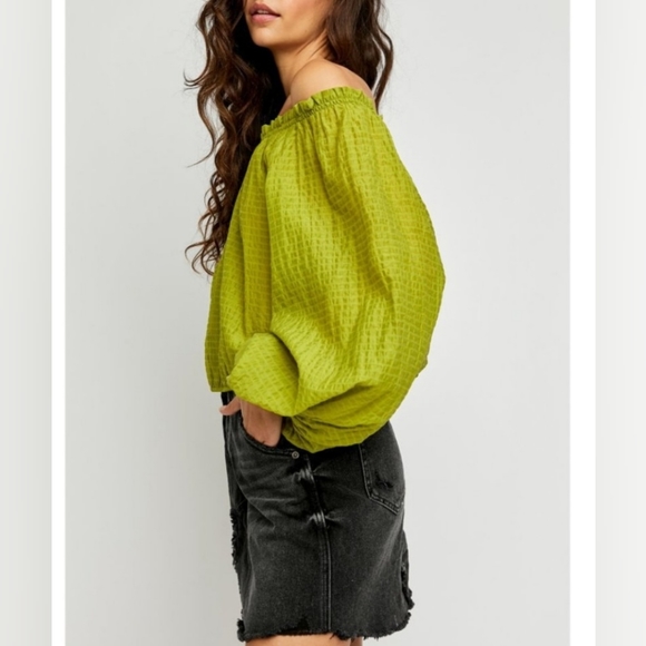 NEW Free People Alicia Free & Flowey Top Lace Fern sz Medium FP-1001 - Picture 2 of 12